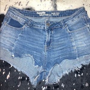 Mid Rise Jean Shorts